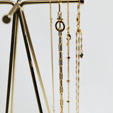 Sterling Silver Addie Adjustable Twist Chain 24" (Gold)