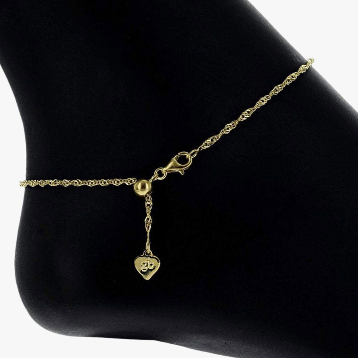 Addie Adjustable Anklet (Gold) - view 2