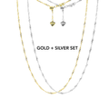 Addie Adjustable Set, Gold and Silver