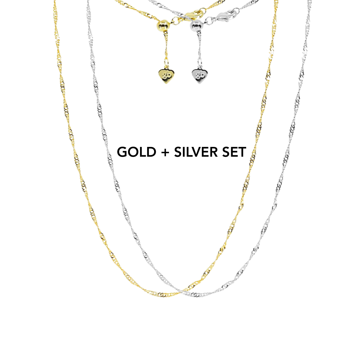 Addie Adjustable Set, Gold and Silver