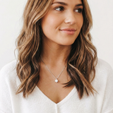Tessa Brilliant CZ Adjustable Necklace (Silver)