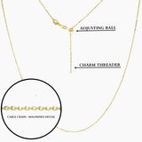 Tessa Adjustable Threader Cable Chain 23" (Gold)