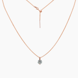 Tessa Brilliant CZ Adjustable Necklace (Rose Gold)