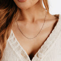 Addie Adjustable Chain 24" (Silver)