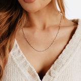 Addie Adjustable Chain 24" (Silver)