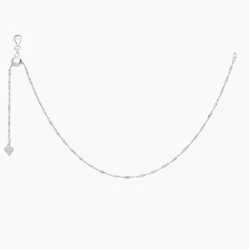 Addie Adjustable Twist Extender 10" (Silver)
