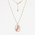 Blush Meadow Wildflower Adjustable Necklace