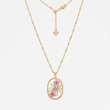 Blush Meadow Wildflower Adjustable Necklace