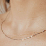 Tessa Adjustable Threader Cable Chain 23" (Silver)