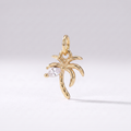 Dainty Palm Tree Charm (Gold)