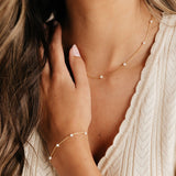 Meg Station Adjustable Necklace (Gold)