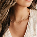 Meg Station Adjustable Necklace (Gold)