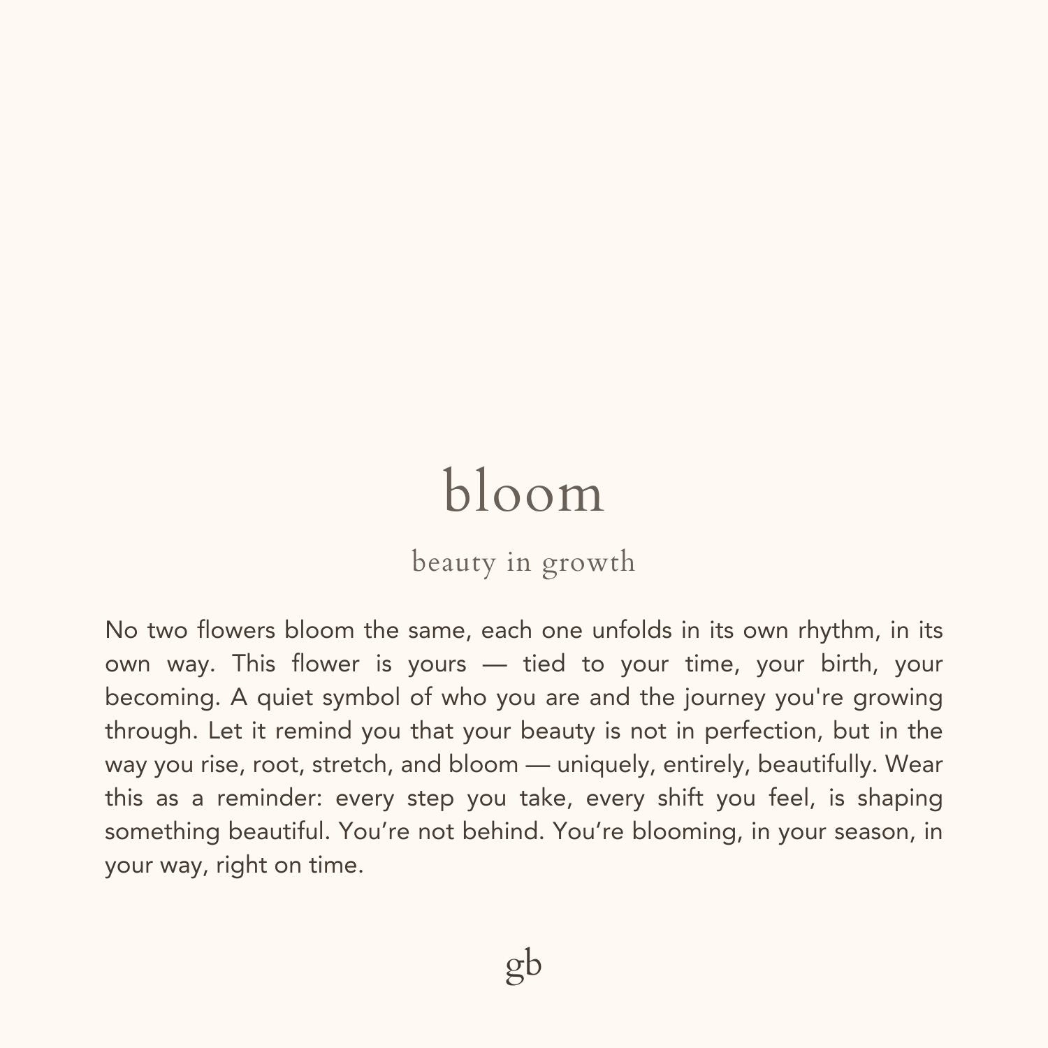 Birth Flower Charm (Gold)