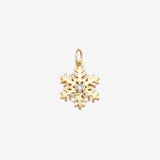 Simple CZ Snowflake Charm