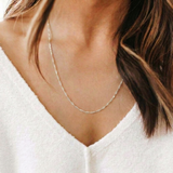 Addie Adjustable Chain 30" (Silver)
