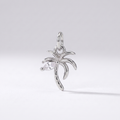 Dainty Palm Tree Charm (Silver)