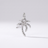 Dainty Palm Tree Charm (Silver)