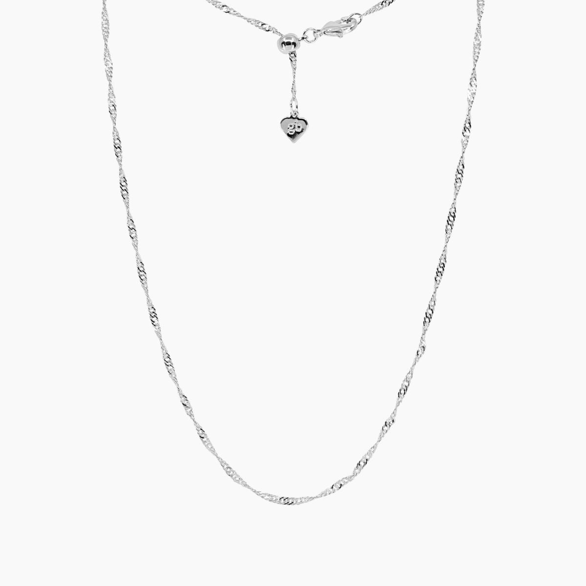 Addie Adjustable Chain 24" (Silver)