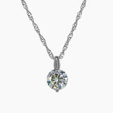 Brilliant CZ Solitaire Pendant (Silver)