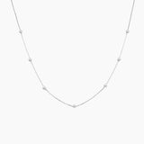 Meg Station Necklace (Silver)