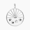 Masami Pearls Pendants Mother of Pearl Sun & Stars Pendant (Silver)