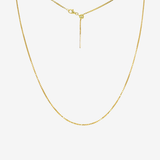 Bella Adjustable Box Chain 22" (Gold)
