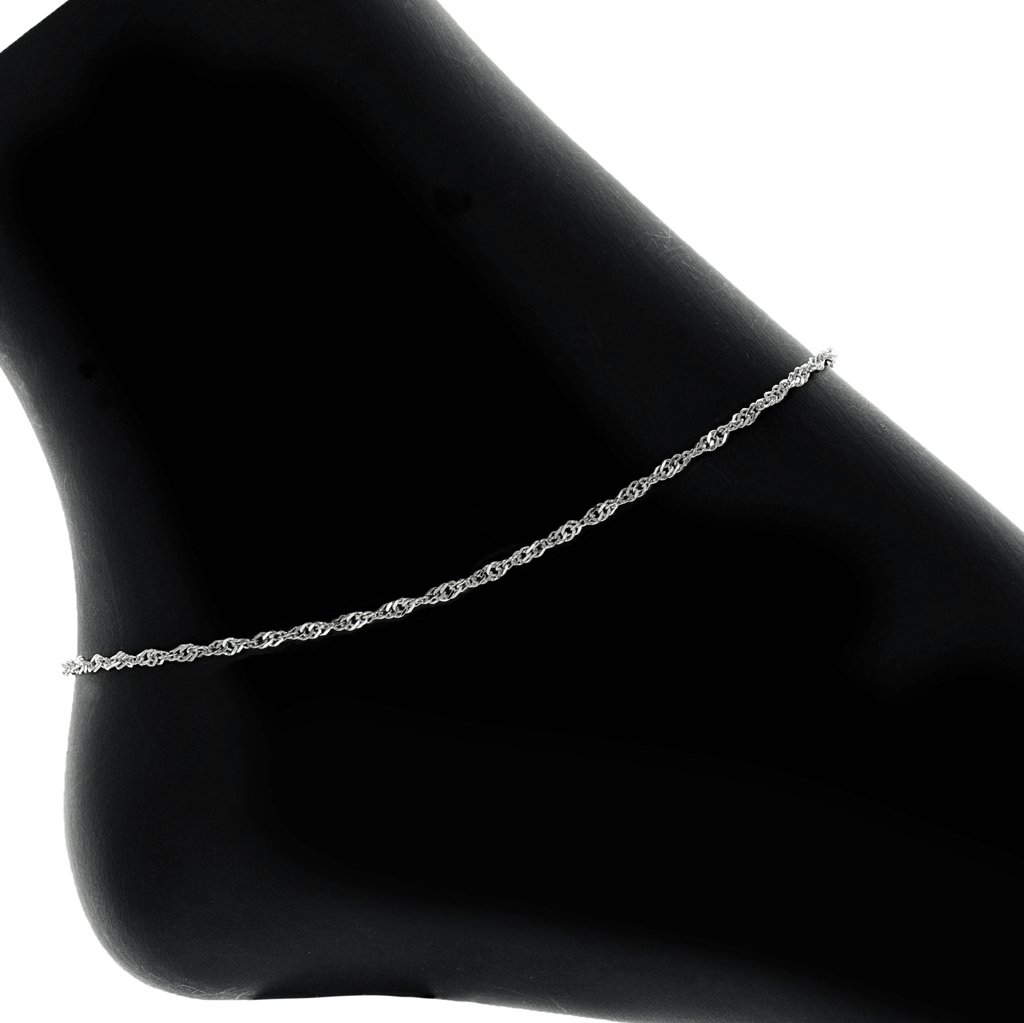 Addie Adjustable Anklet (Silver) - view 6