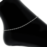Addie Adjustable Anklet (Silver) - view 6