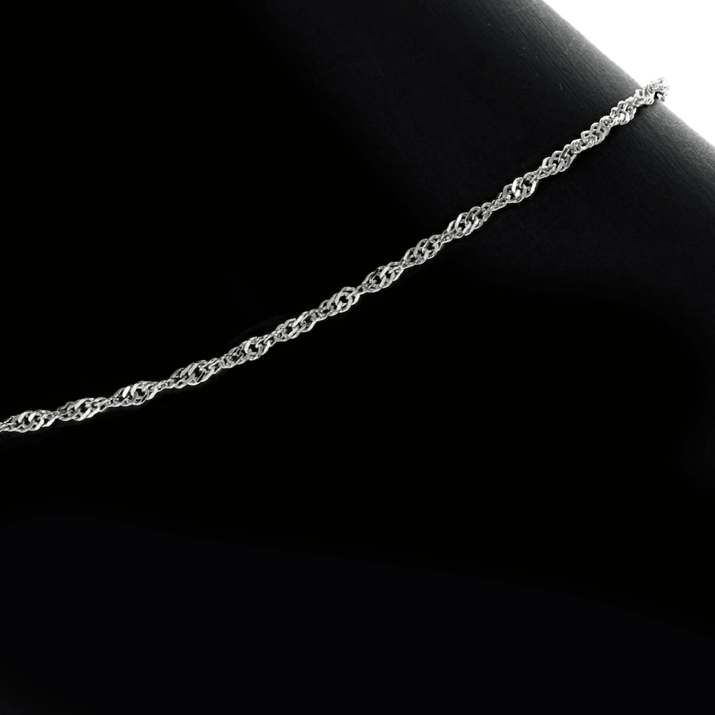 Addie Adjustable Anklet (Silver) - view 5