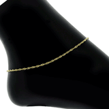Addie Adjustable Anklet (Gold) - view 6