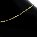 Addie Adjustable Anklet (Gold) - view 5