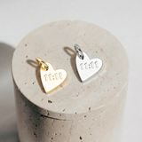 11:11 Angel Number Heart Charm (Gold)